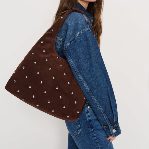 Reformation Willow Tote Bag Brown - Size OS